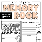 End of Year Memory Book Pages - Second Grade