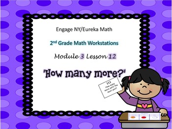 Preview of 2nd Grade Engage NY/Eureka Math~Module 3 Lesson 12 Math Workstation Game
