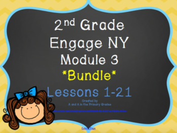 Preview of 2nd Grade EngageNY Math Module 3 Interactive Lessons Bundle *Lessons 1-21*