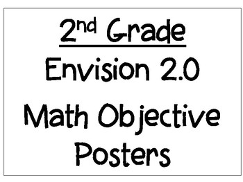 2nd Grade Envision 2.0 Math Objectives by That Fun Teacher | TpT
