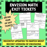 2nd Grade Envision Math Exit Tickets Bundle