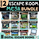 2nd Grade Escape Room End of Year BUNDLE - Digital Math Gr