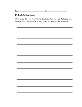 essay worksheet for grade 2