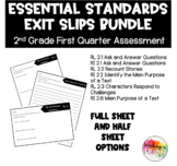 1st Qtr. 2nd Grade Essential Standards Exit Slip Assessmen