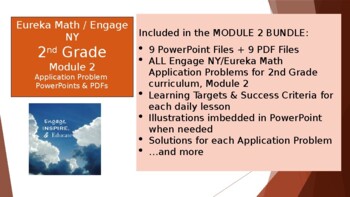 Preview of 2nd Grade Eureka Math/Engage NY Application Problems: Mod. 2 (Distance Learning)