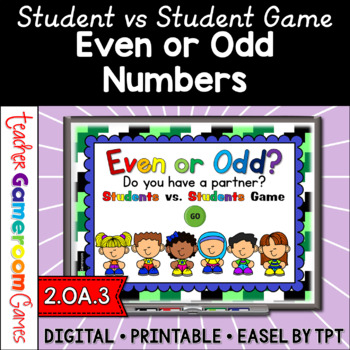 Preview of 2nd Grade Even and Odd Numbers Powerpoint Game - 2.OA.3