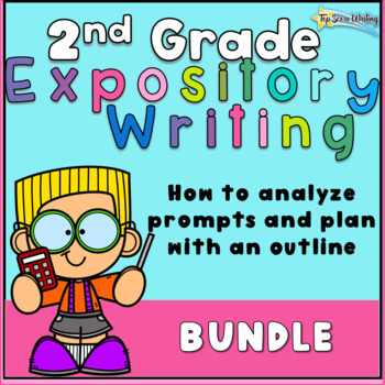 Preview of 2nd Grade Expository Writing Prompts and Planning Bundle