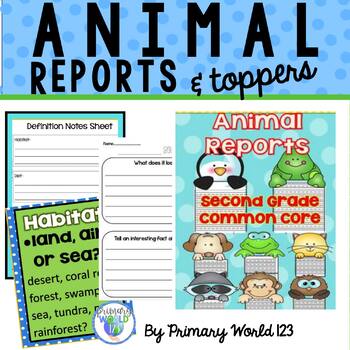Preview of Animal Reports 2nd Grade Informative/Explanatory Writing