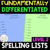 Level 2 Differentiated Spelling Lists and Activities Full Year