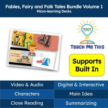 Preview of Fables, Fairy and Folk Tales Reading Passages and Activities Bundle Volume 1