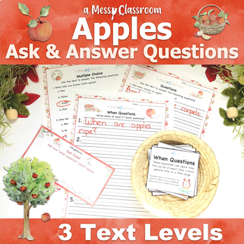 Preview of 2nd Grade Fall Apples Farm Harvest Reading Lesson RI.2.1 Ask & Answer Questions