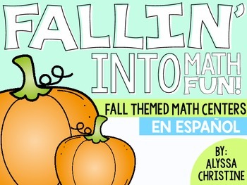 Preview of 2nd Grade Fall Math Centers in Spanish