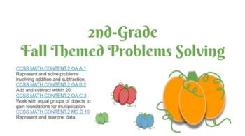 Preview of 2nd-Grade Fall Themes Problem Solving