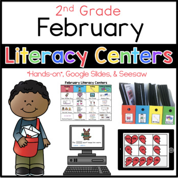 Preview of 2nd Grade February Literacy Centers