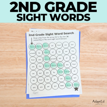 Preview of 2nd Grade First Grade Sight Words Dot to Dot Stamp It