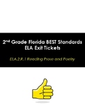 2nd Grade Florida BEST Standards ELA Exit Tickets