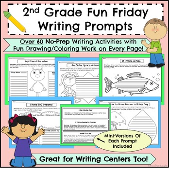 2nd Grade Fun Friday Activities For a Year by Food for Taught | TpT
