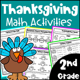 2nd Grade Fun Thanksgiving Math Activities Worksheets - Pr
