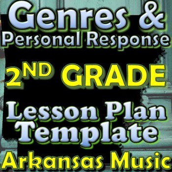 Preview of 2nd Gr Unit Plan Template - Genres/Personal Response - Arkansas Elementary Music