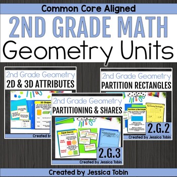 Preview of 2nd Grade Geometry - 2nd Grade Common Core Math Aligned Units for Geometry