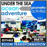 2nd Grade Geometry Activities | Second Grade Ocean Math Ro
