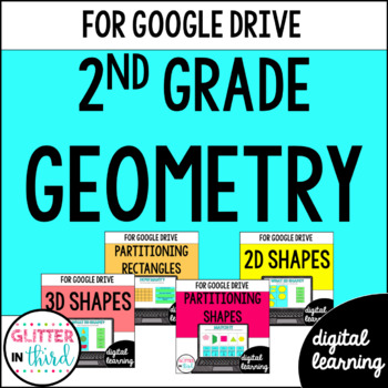 Preview of 2nd Grade Geometry BUNDLE Google Classroom Digital