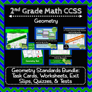 Preview of 2nd Grade Geometry Bundle: 2nd Grade Geometry Curriculum Math MEGA Bundle