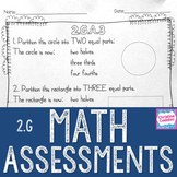 2nd Grade Geometry Math Assessments