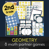Geometry 2nd Grade: 8 math games for Common Core