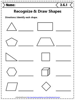 2Nd Grade Geometry Worksheets: 2Nd Grade Math Worksheets, Geometry