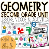 2nd Grade Geometry Worksheets, Lesson Plans & Activities w