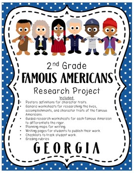 2nd grade famous american research project