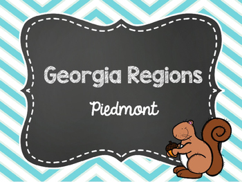 Preview of 2nd Grade Georgia Region: Piedmont Power Point