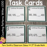 2nd Grade Math Counting Patterns Within 1000 Task Cards