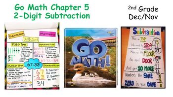 Preview of 2nd Grade Go Math Bundle: Chapters 5, 6, 7, 8