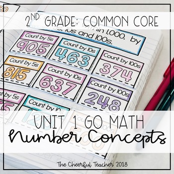 Preview of Go Math! COMMON CORE 2nd Grade Interactive Notebook: Chapter 1