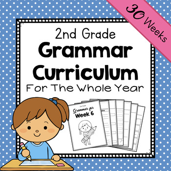 Preview of 2nd Grade Grammar Curriculum | 2nd Grade Year-Long Grammar Curriculum
