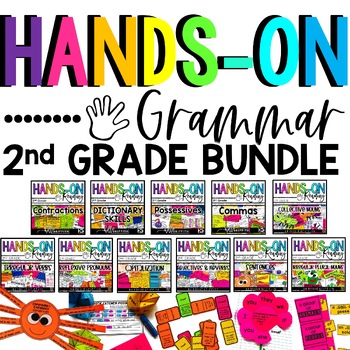 Preview of 2nd Grade Grammar For the YEAR Bundle | Hands-on Grammar Activities