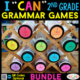 2nd Grade Grammar Games BUNDLE - Literacy Centers & Gramma