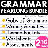 Grammar 2nd Grade Bundle ~ Assessments, Printables and Pac