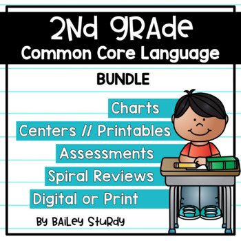 Preview of 2nd Grade Grammar and Language Bundle