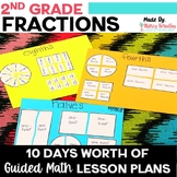 2nd Grade Guided Math Fractions Unit w Fraction Games, Act