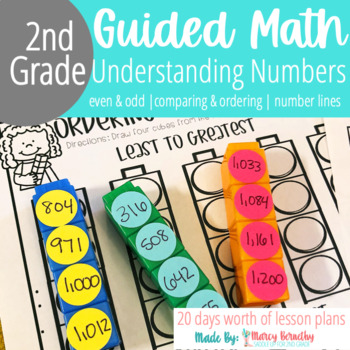 Preview of 2nd Grade Guided Math: Odd & Even Numbers, Comparing & Ordering, Number Lines