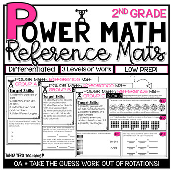 Preview of 2nd Grade Guided Math Rotations | Algebraic Thinking 2.OA | Differentiated Work