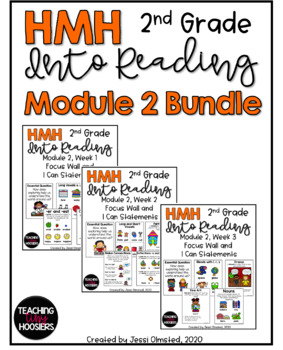 Preview of 2nd Grade HMH Into Reading MODULE 2 Focus Wall and I Can Statements *BUNDLE*