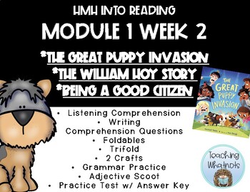 Preview of 2nd Grade HMH Into Reading Module 1 Week 2 The Great Puppy Invasion