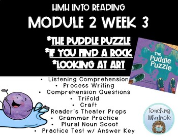 Preview of 2nd Grade HMH Into Reading Module 2 Week 3 - The Puddle Puzzle