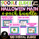 2nd Grade Halloween Math Activities Google Slides Compatible