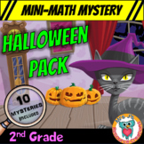 2nd Grade Halloween Math Mini Mysteries - Printable and Di