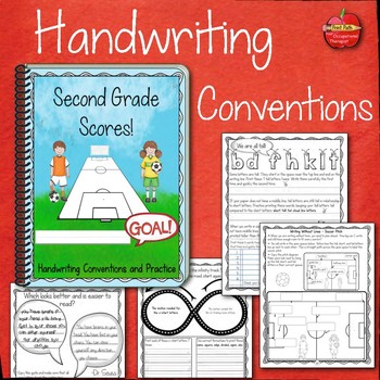 Preview of 2nd Grade Handwriting Instruction and Handwriting Practice: HWT STYLE FONT